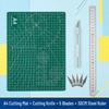 A2/A3/A4 Double-Sided Cutting Mat for Desktop Protection and Crafting - Ideal for Carving, Eraser Stamping, and Paper Cutting.