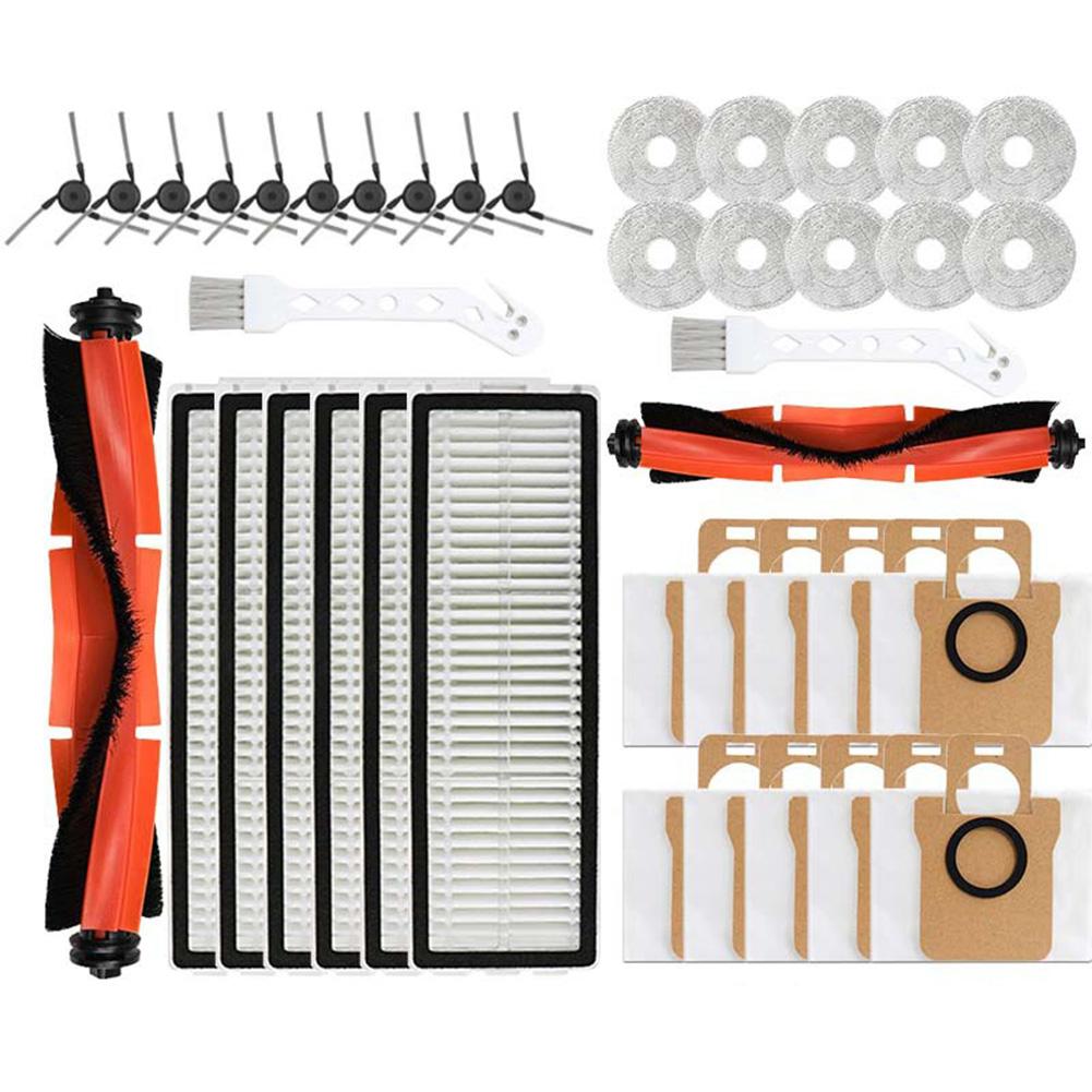 For Xiaomi 5 PRO OV21CN Compatible Robot Vacuum Accessories Replacement Set HEPA Filter Brushes Mop Cloths Dust Bags