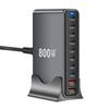 800W GaN Ladegerät USB C Schnelllade-Schreibtisch-Ladegerät mit 10 Ports USB Typ C PD3.1 Schnellladung für 16 15 14 Samsung S24 Laptop
