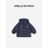 French Arielle De Pinto Boys' Spring and Autumn Jacket with Hood, Letter Print, Casual Cardigan, Sun Protection Clothing