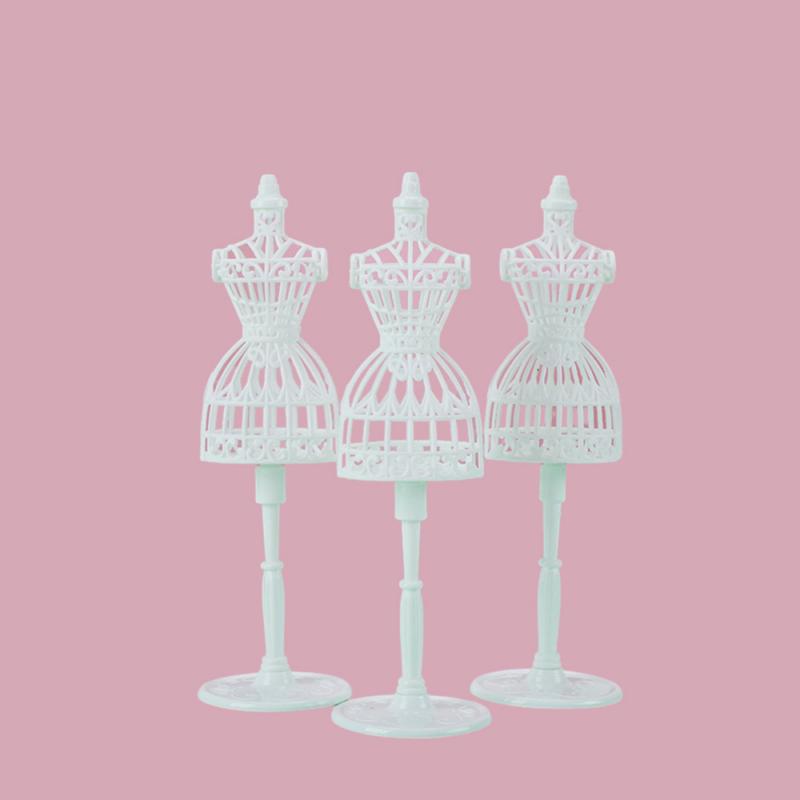 6 Points Doll 30cm Sweet Barbie Doll Mannequin Stand Display Toy Accessories Clothes Stand Fantasy Doll Display Holder Supplies
