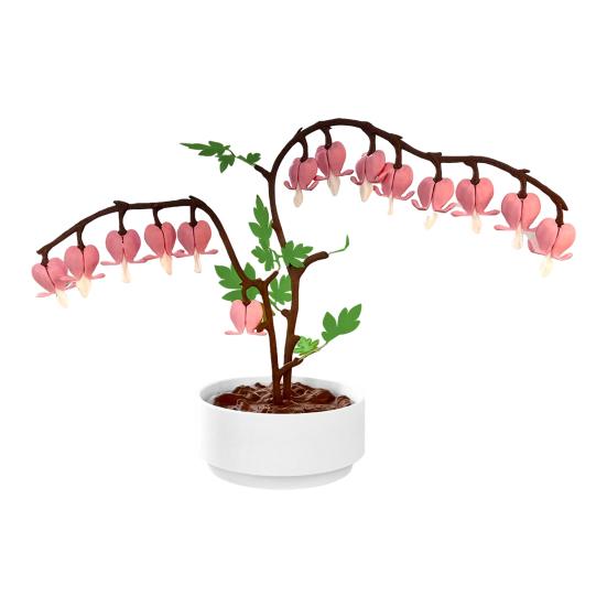 

3D-печатный цветочный горшок, шкатулка для украшений, держатель для любовных записок, имитация цветочного украшения, украшение для домашнего офиса, настольное украшение, подарок на День святого Валентина розовый