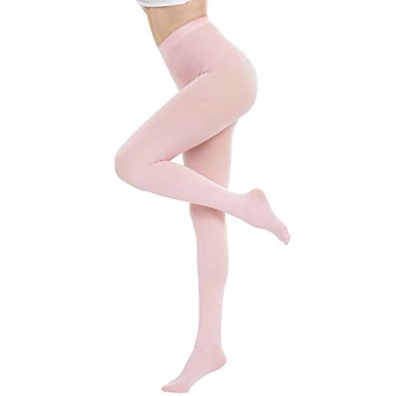 Run Resistant Solid Colored Semi Opaque Footed Tights High Waist Pantyhose Control Top Tights Halloween Cosplay Costume