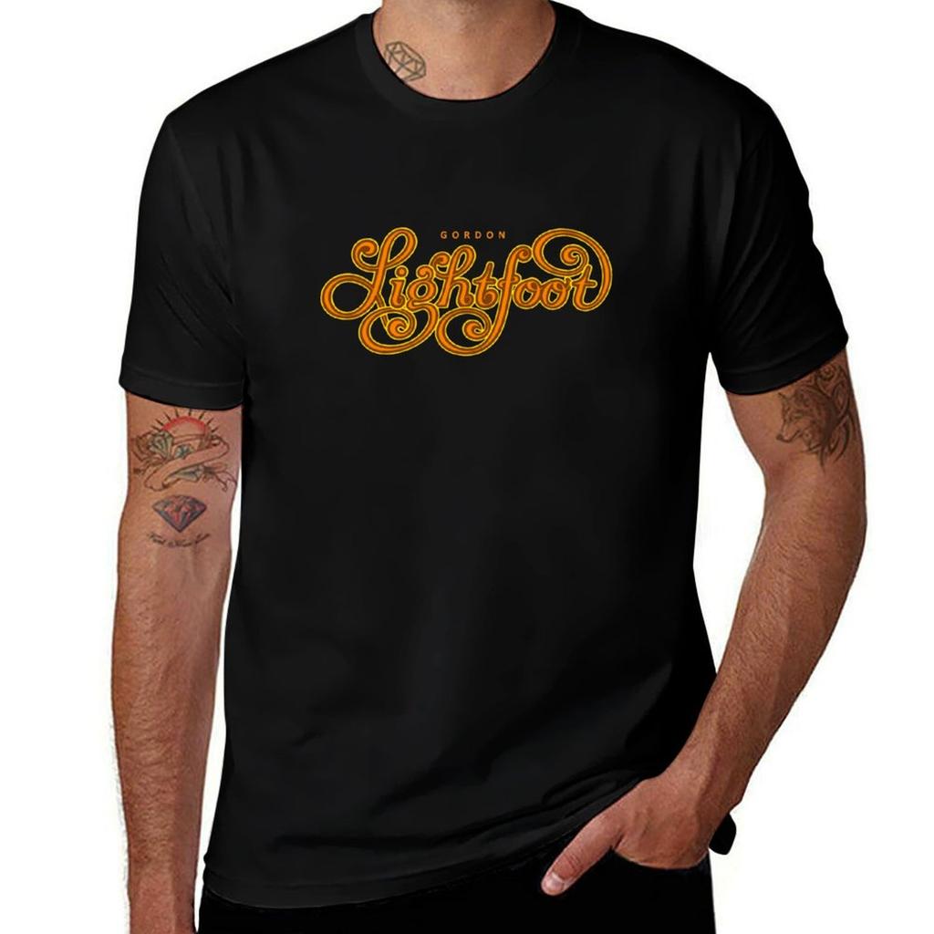 Gordon Lightfoot Tribute Tshirt Casual Trendy Short Sleeve Tshirt