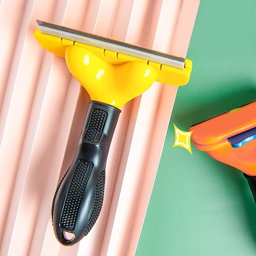 Szczotka do wyczesywania sierści zwierząt, samooczyszczająca, zapobiegająca kołtunom, do usuwania sierści, grzebień do pielęgnacji psa dla zwierząt długowłosych