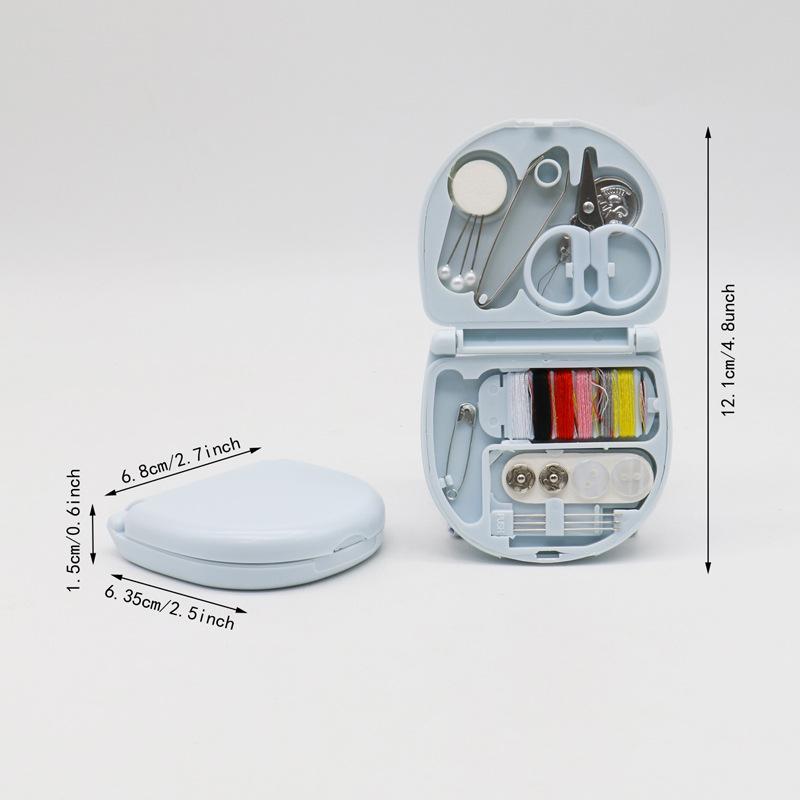 1Box Portable Mini Travel Household Sewing Box Set Sewing Kit Storage Bags Sundries Organizer Home Tools Sewing Accessories