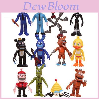 12pcs/set Five Nights At Freddy's Bear Doll Action Figures Toy Collection For Fans