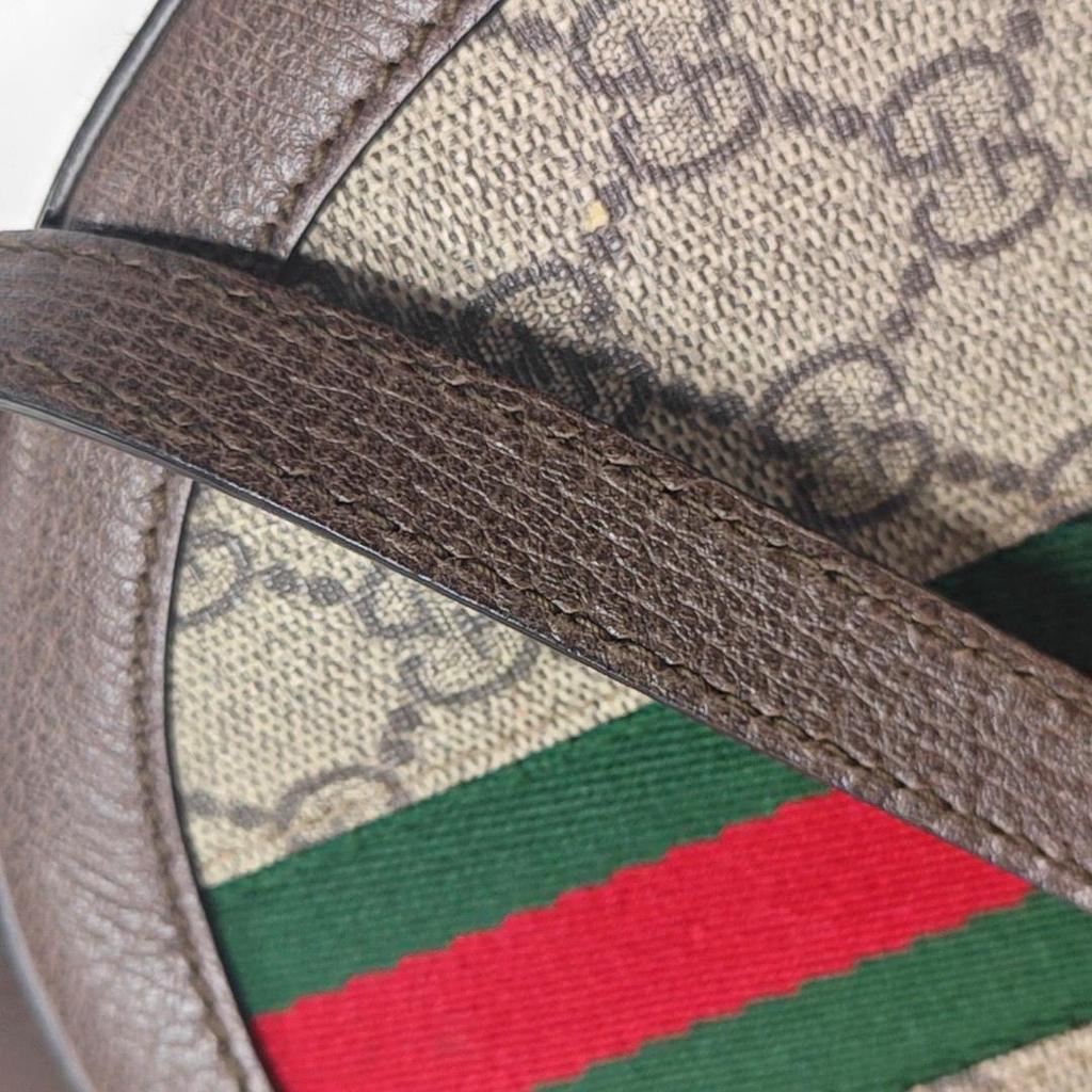 [Pre-Owned] Gucci Ophidia GG Mini Round Bag 'Beige' - Very Good #RC35TA