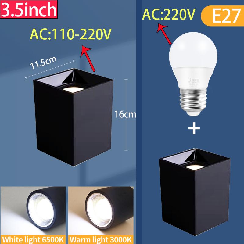 LED Stropní svítidlo 110V 220V Bodové světlo Dárek Žárovka E27 Šroubovací ústí PRO Pokoj Kuchyň Obývací skříně Veranda