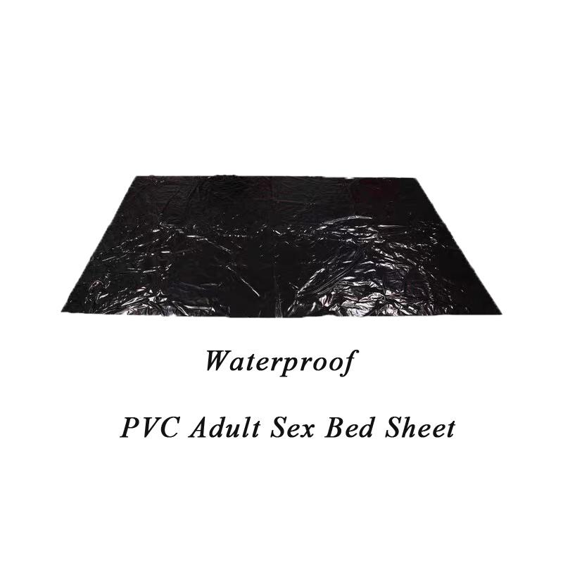 Wasserdichtes Bett Sexy Laken Wasserdichtes PVC Bettlaken Ölbeständig SPA Matratze Schwarz Dickes Bett Plastik