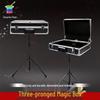 Medium Three-Pronged Aluminum Flight Case: Foldable, Removable, Storage Box