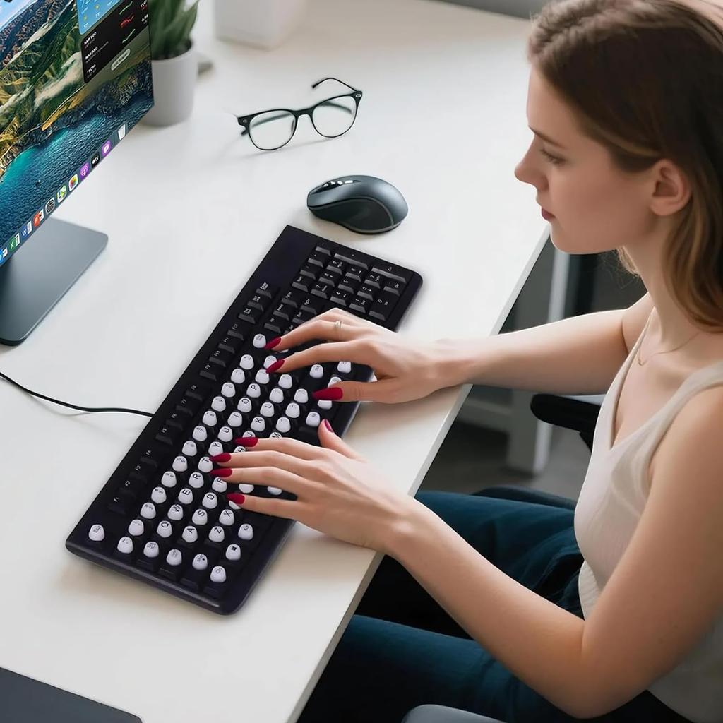 Keyboard, Nail , Typing Tool, Notebook Keyboard, Silicone Particles, Easy Typing Keyboard, Adhesive Keyboard, For Typing