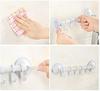 Modern Adjustable 6-Hook Plastic Seamless Kitchen Wall Hook Strong Suction Cup Storage Suction Hook ABS Sticky Hook Adhesive Bag
