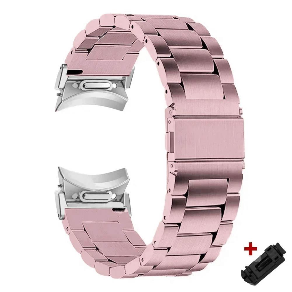 Řemínek z nerezové oceli bez mezer, rychloupínací, pro Samsung Galaxy Watch 6 Classic 43 47 mm, pro Galaxy 6 5 4 44 40 mm 5 Pro 45 mm