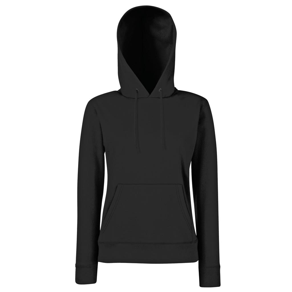 FRUIT OF THE LOOM Ladies Lady Fit Hooded Sweatshirt / Hoodie