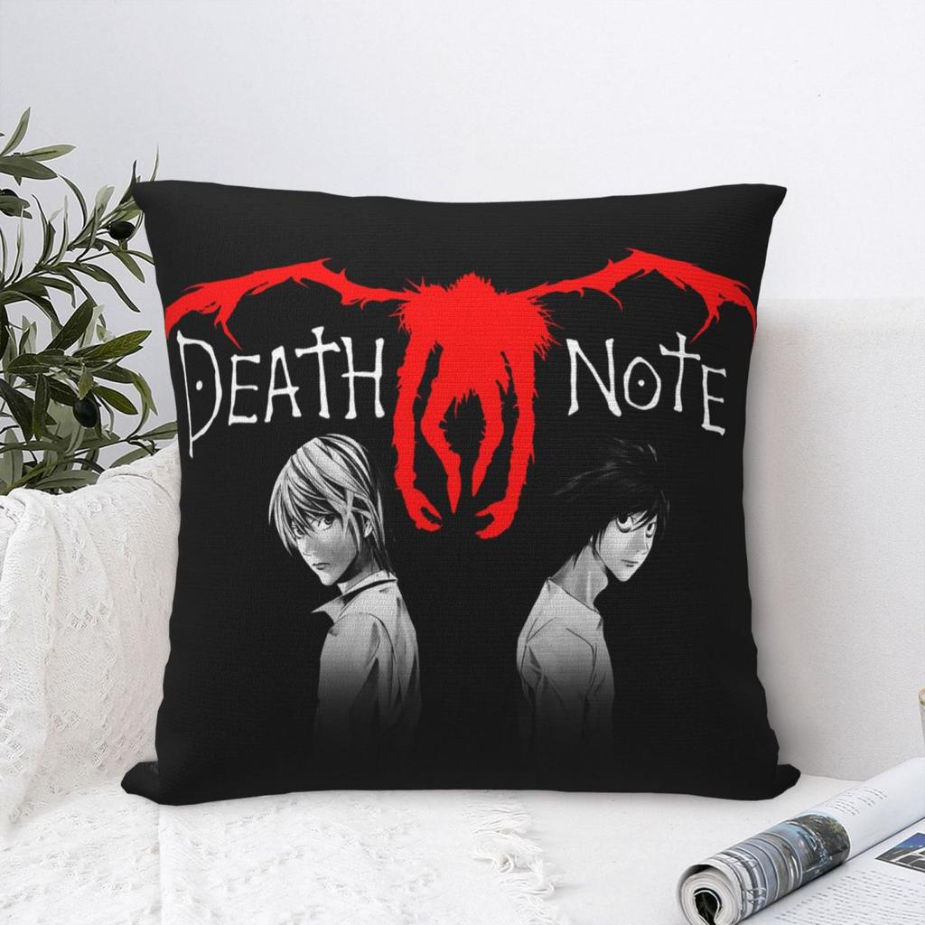 Death Note Kissenbezüge Polyester Sofa Shinigami Japanischer Anime Kissenhülle Kreative Dekorative Kissenhülle 40*40