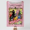 cartoon B-Barbapapa-a Throw Thick Comfort Flannel Quilt, Multi-scene Use Indoor Outdoor Daily Nap