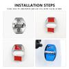 For Toyota 4Pcs Car Door Lock Covers Auto Decorative Accessories Supra Aygo Prado RAV4 Hilux Yaris Corolla 4Runner