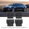 4pcs Set 1472872 00 C Front Bumper Buckle 1106961 00 C Black Hood Buckle Hood Trunk Clip for Tesla Model 3 2017 To 2025