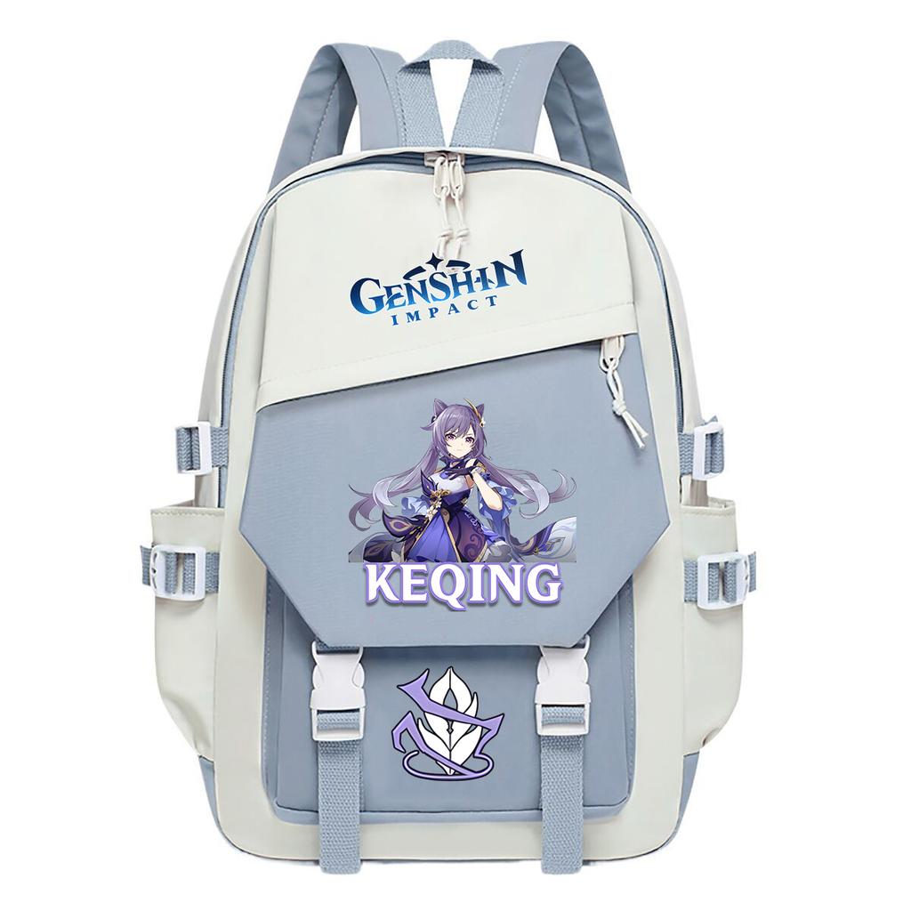 Game Genshin Impact Print Backpack Girls Boys School Bags Student Fashion High Quality Travel Bagpack Children Anime Backpack