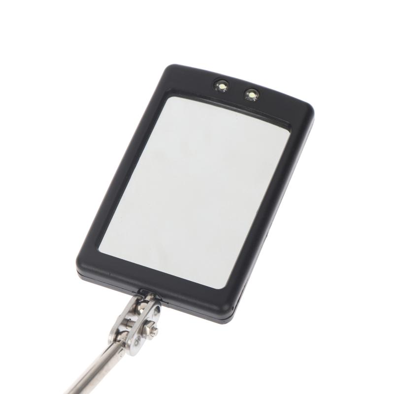 Car 360° Inspection Mirror Led Light Telescopic Inspection Mirror For Check The Condition Of Vehicle Automotive Repairs Tools