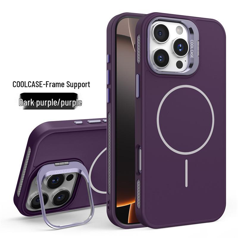 iPhone 17 Lens Holder Case: Compatible with Apple 15/14; Cooling 13; Magnetic 12; Frosted 11; Cross-Border 16p