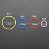 10pcs 2x2 3x3 4x4 5x5 Rubber Band Belt Elastic Cross Section Round Pulley Compatible 85543 85544 85545 85546 for Lego Technic