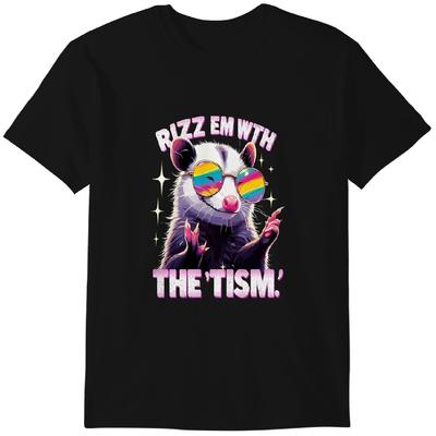 Rizz Em With The Tism Lustiges T-Shirt Klassisches T-Shirt