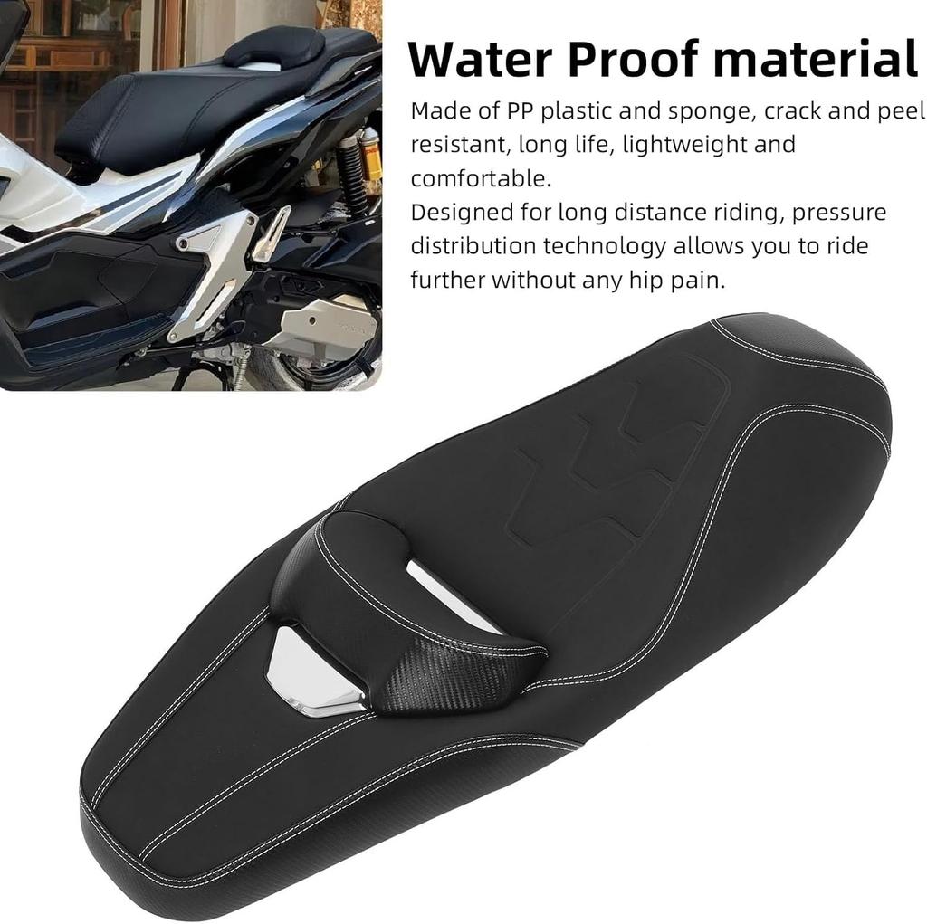 Motorcycle One Piece Seat Shock Absorption Comfortable Front Driver Rear Passenger Seat Cushion ADV160
