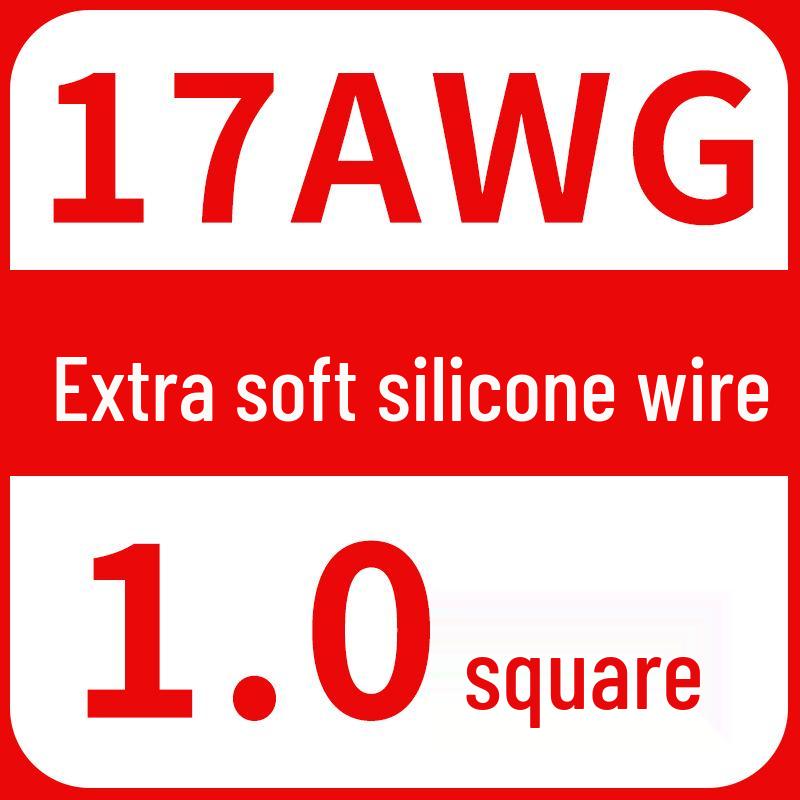 High-Temp Resistant Silicone Wire for Lithium Battery, Tinned Copper, Various AWG Sizes