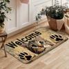 1Pcs Anti Fatigue Door Rugs, Spring Cat Print Waterproof Non-Slip Thick Cushioned Door Mat Heavy Duty Comfort Standing Mat for Door