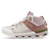 On Cloudtra Comfortable Round Toe Cushioning Mid Top Mountaineering Shoes Women's Beige Pink 53.99054