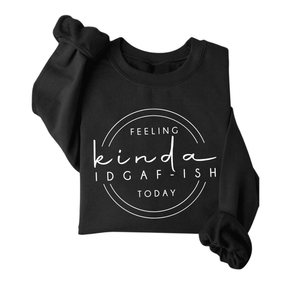 Mädchen Bedrucktes Rundhals Casual Mode Top Sweatshirt