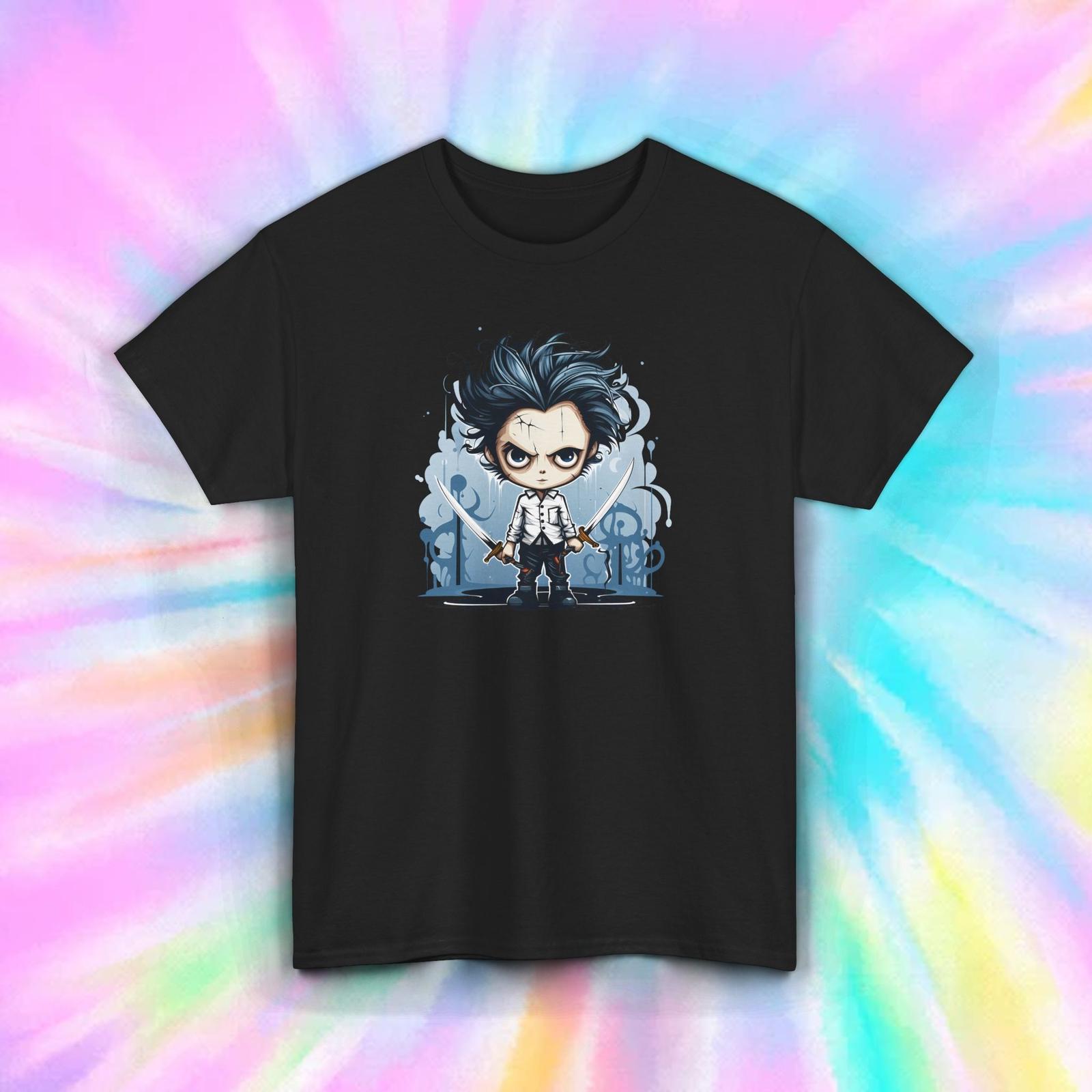 Gothic Chibi Horror T-Shirt Cute Dark Fantasy Creepy Movie Fan Gift S-5XL M