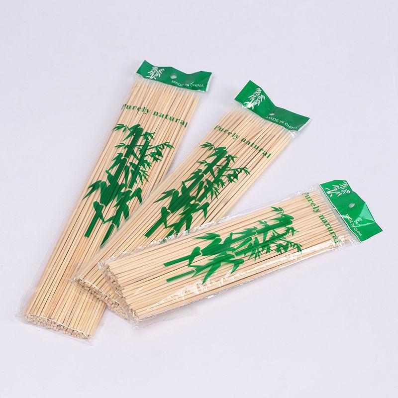 20cm Disposable Bamboo Skewers Bamboo Barbecue Sticks Outdoor Cooking Barbecue Sticks Fruit Sticks Practical Barbecue Tools