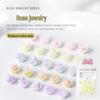 Gradient Camellia Resin Rhinestones: 3D Rose Nail Art Decorations (50 Pcs)