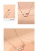 Nickel Silver Plated Gold Fishtail Necklace with Mother-of-Pearl: Elegant Mermaid-Inspired Clavicle Chain for Women