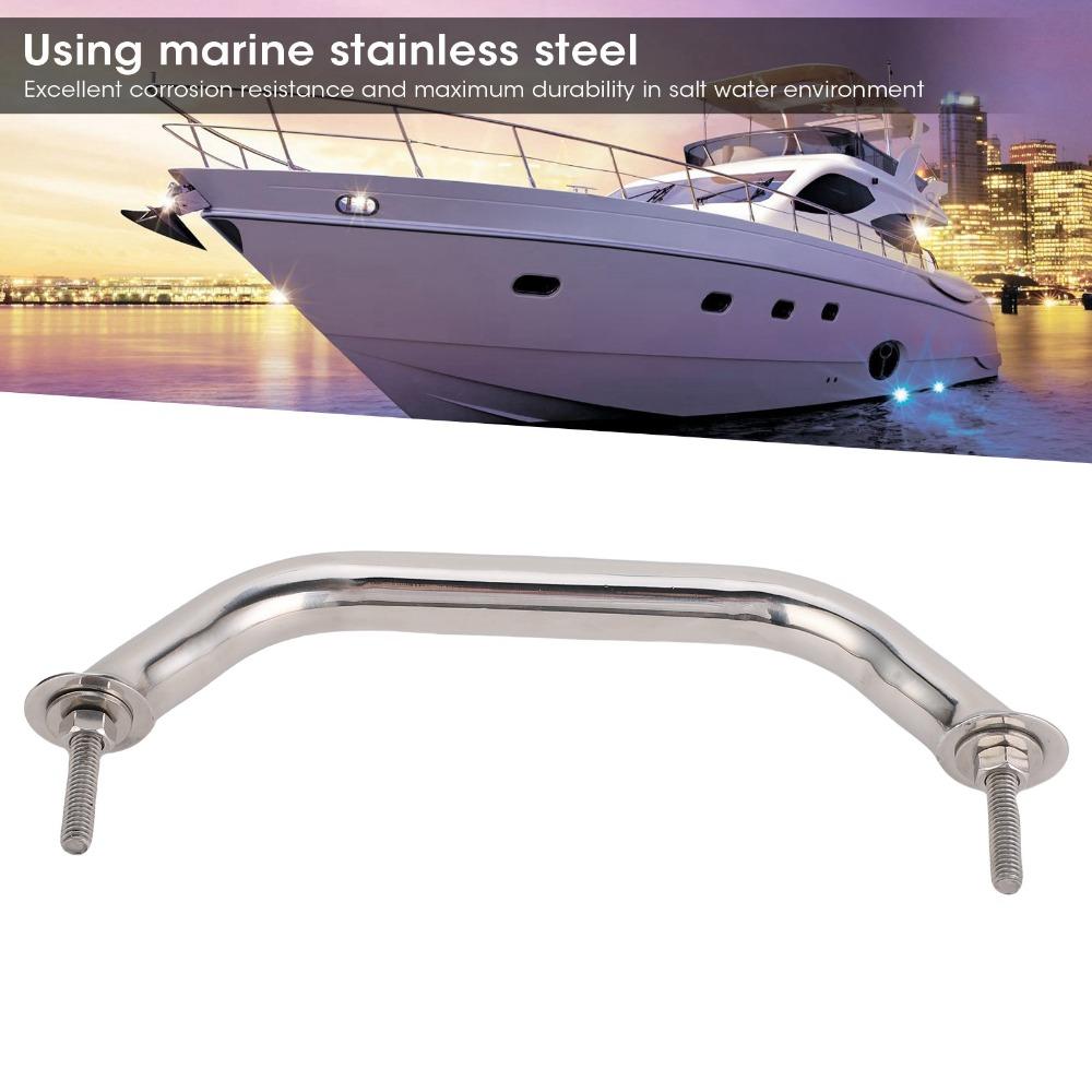 8'' 9'' 12'' Marine Boat Handle Polished Finish Door Grab Bar Rail Grip Boat Grab Bar  Hatch Deck