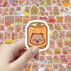 100Pcs Cartoon Cute Capybara Stickers Pvc Aesthetic Kapibala Graffiti Decals Scrapbooking Diy Phone Laptop Notebook Stationery