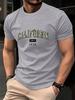 California Dal 1978 Stampa Uomo Maglietta Cotone Estate Girocollo Manica Corta Top Oversize Morbida Maglietta Casual Abbigliamento Maschile