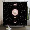 Nordic Constellation Astrology Sun God Printing Bathroom Shower Curtain Polyester Waterproof Home Decoration Curtain Wall Cloth