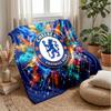 Manta con temática del Chelsea FC Manta suave de franela Manta de felpa Manta acogedora para sofá y cama para decoración del hogar
