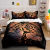 Golden Tree Silhouette Design. Bedding Sets Duvet Cover Sets Duvet Covers Pillowcases(1*Duvet Cover 2*Pillowcases Without Duvet Insert)