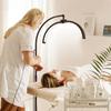 Dual-Color LED Floor Standing Beauty Lamp for Nail Art, Eyelashes, Salon & Tattoo Use