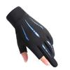 1 Pair Men Women Motorcycle Sunscreen Gloves Exposed-two-finger Breathable Light Non-slip For Outdoor Sports Driving Fishing