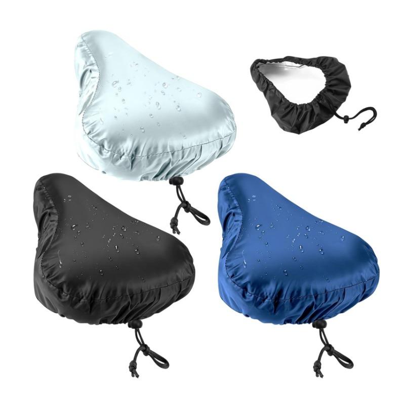 Bicycle Saddle Rain Cover with Drawstring Sun Protection Mountain Bike Road Bicycle Universal Seat Cushion Waterproof Dust Cover
