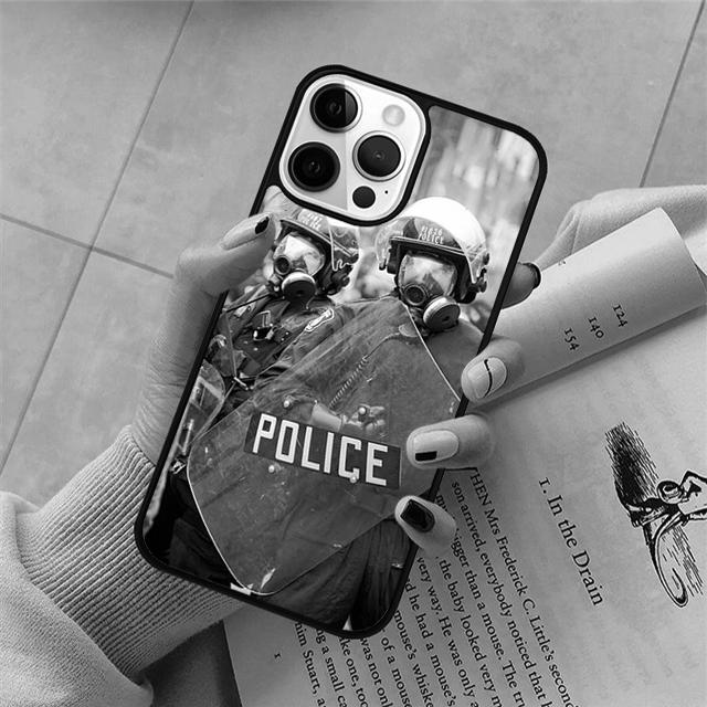 

Police Phone Case For iPhone 17 Air 15 16 11 12 13 14 Pro Max Cover For iPhone 17 Air Max Plus coque Fundas Shell iPhone 13