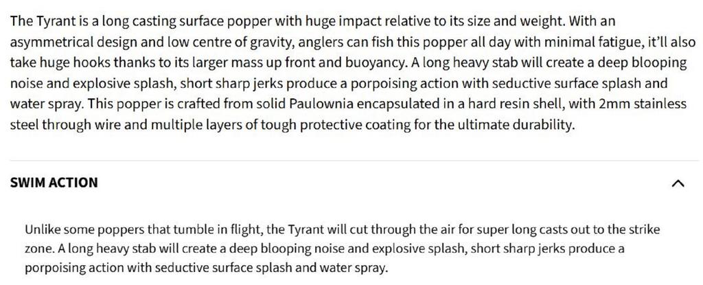 Malosi TY180P-SI Tyrant 180P Popper Floating Lure Sushi (1556)