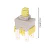 Self Locking Push Button Switches 4 Pin 16A 250V Locking Power Switches Plastic Texture Suitable for Various Appliances