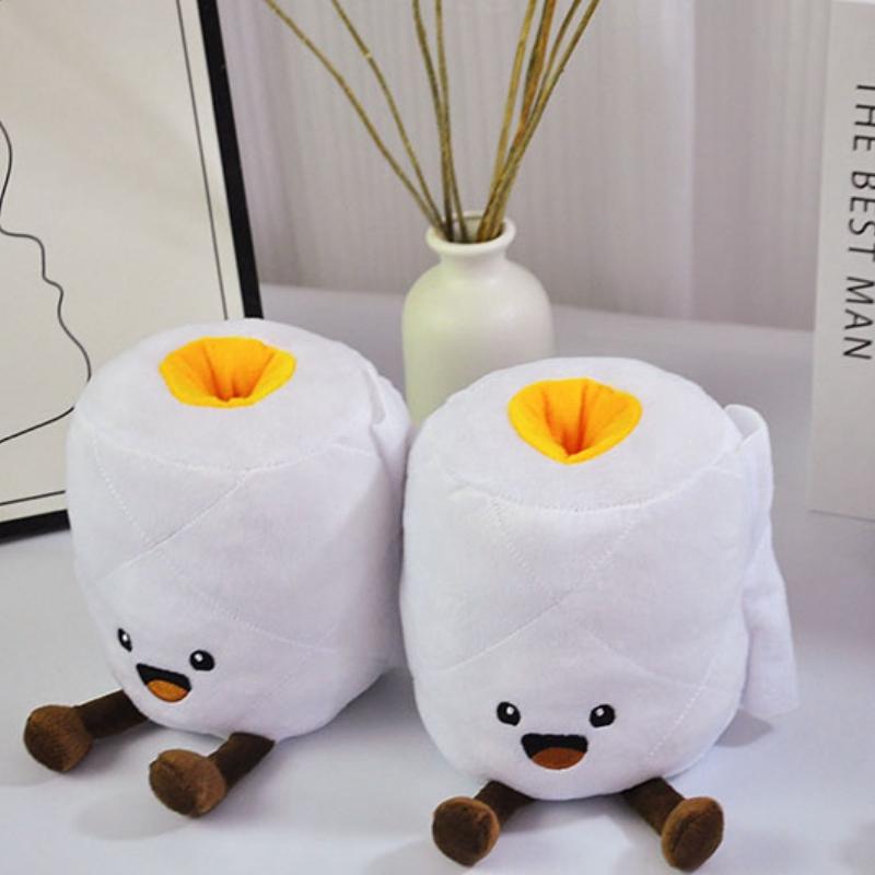 14cm Kreskówkowy Papier Rolkowy z Nóżką Seria Toaletowa Pluszowe Zabawki Przyjaciele Zabawna Lalka Wyślij Przyjaciołom Dzieci Prezent Urodzinowy Dekoracja Pokoju